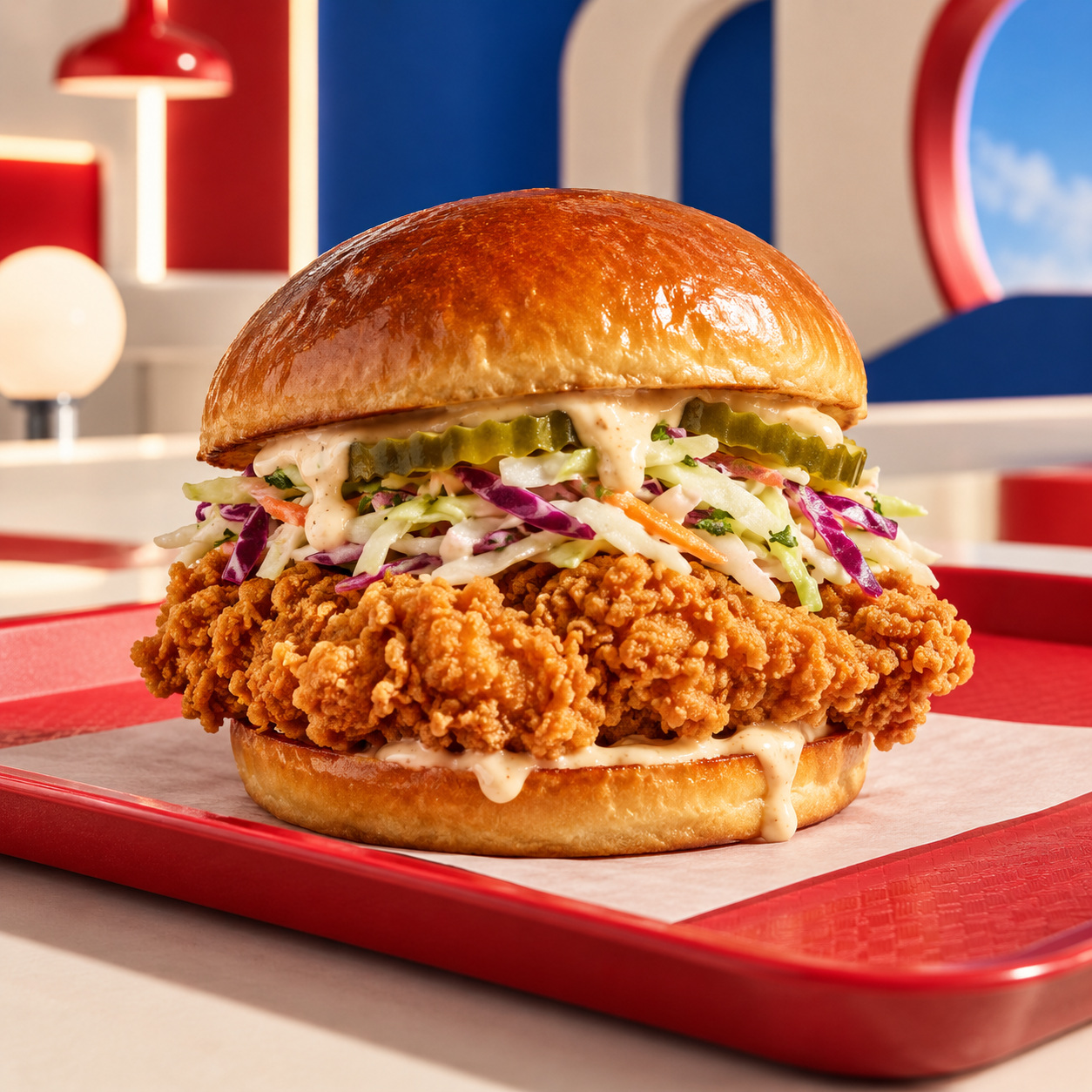 Fried Chicken Burger